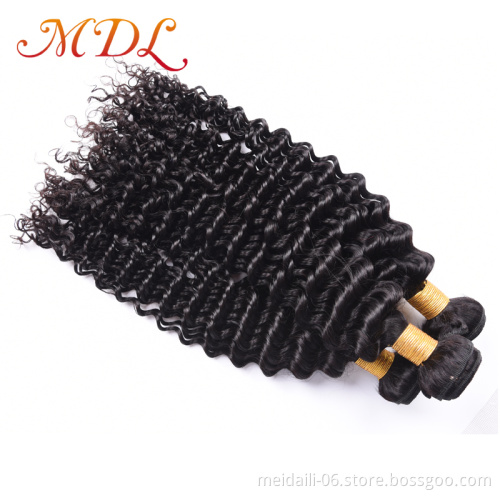 Brazilian wholesale raw weave bundles human hair pieces for black women virgin deep wave